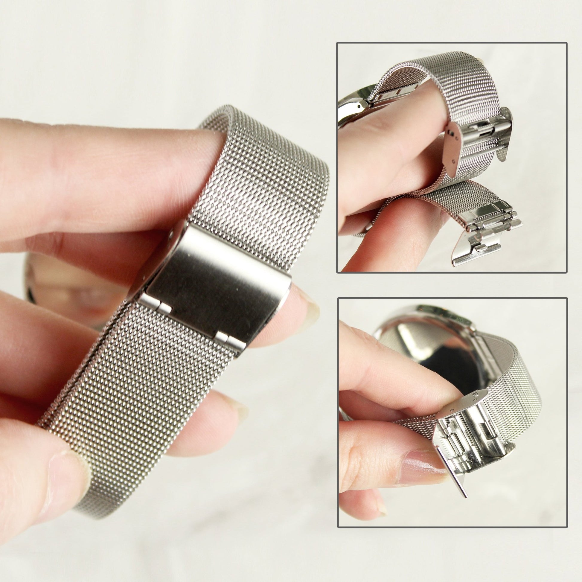 Personalised Silver with Mesh Style Strap Watch | Inspired Creative Gifts | UK Supplier