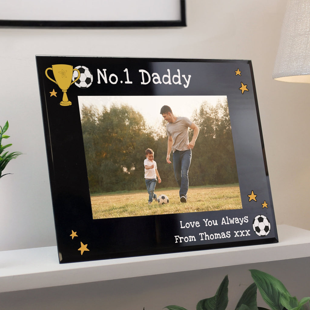 Personalised Simply The Best 5x7 Landscape Black Glass Photo Frame | Inspired Creative Gifts | UK Supplier