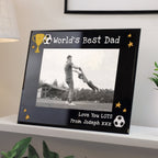 Personalised Simply The Best 5x7 Landscape Black Glass Photo Frame | Inspired Creative Gifts | UK Supplier