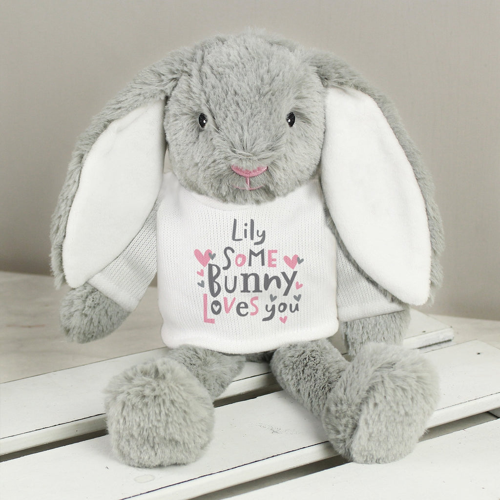 Personalised Some Bunny Loves You Bunny Rabbit | Inspired Creative Gifts | UK Supplier
