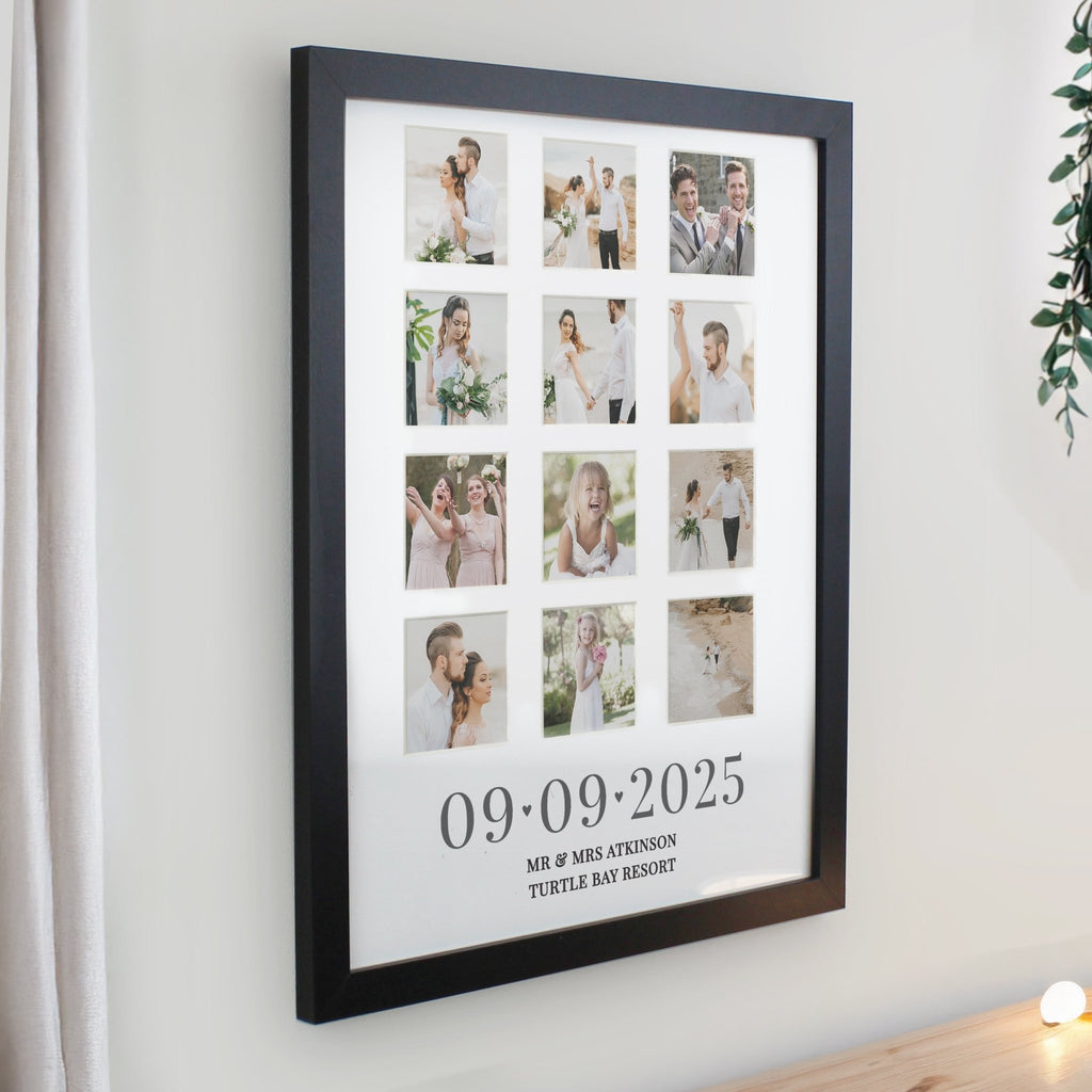 Personalised Special Date Black Multi Photo Frame | Inspired Creative Gifts | UK Supplier