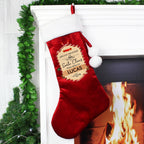 Custom Red Stocking: Special Delivery Luxury | Inspired Creative Gifts | UK Supplier