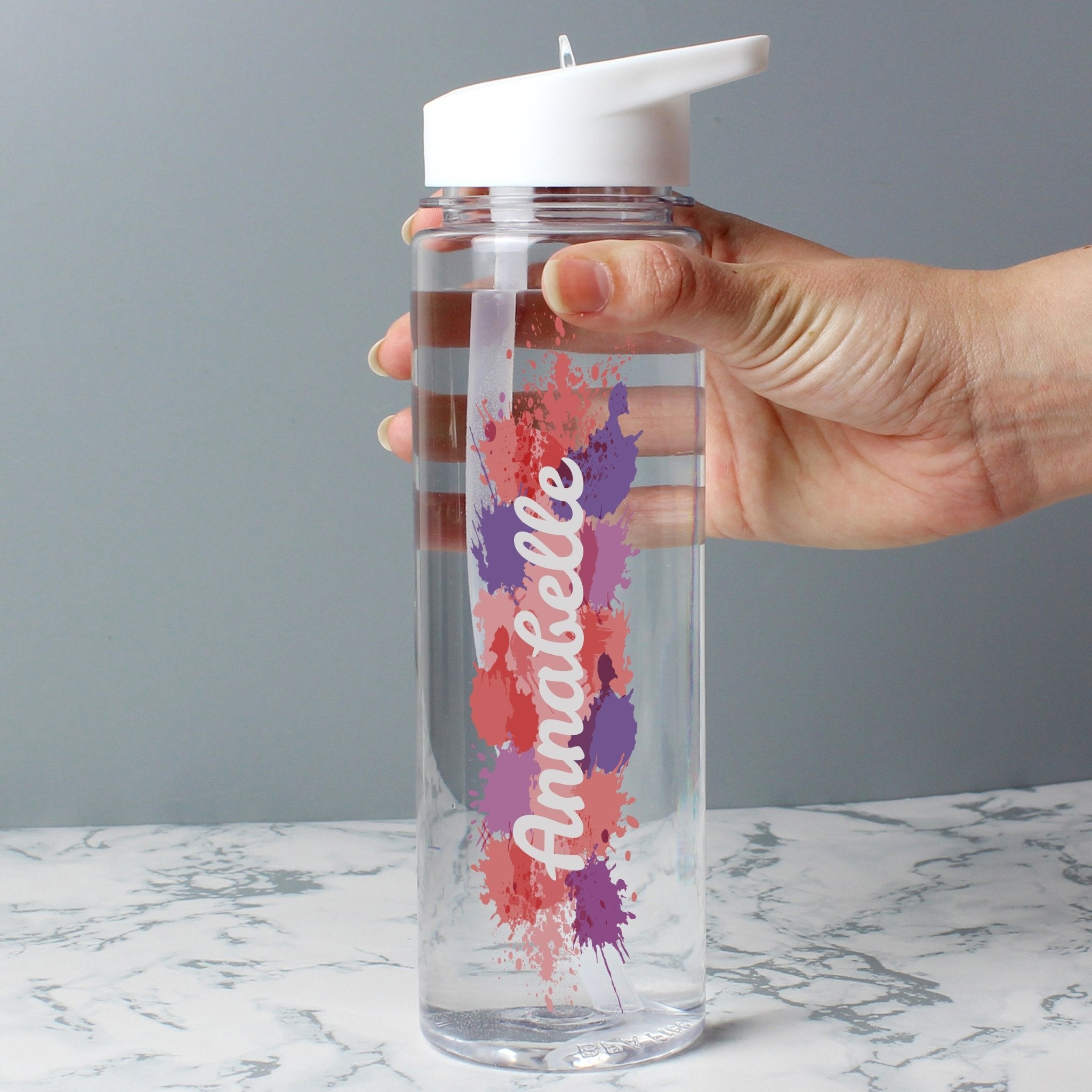 Personalised Splash Name Only Water Bottle | Inspired Creative Gifts | UK Supplier