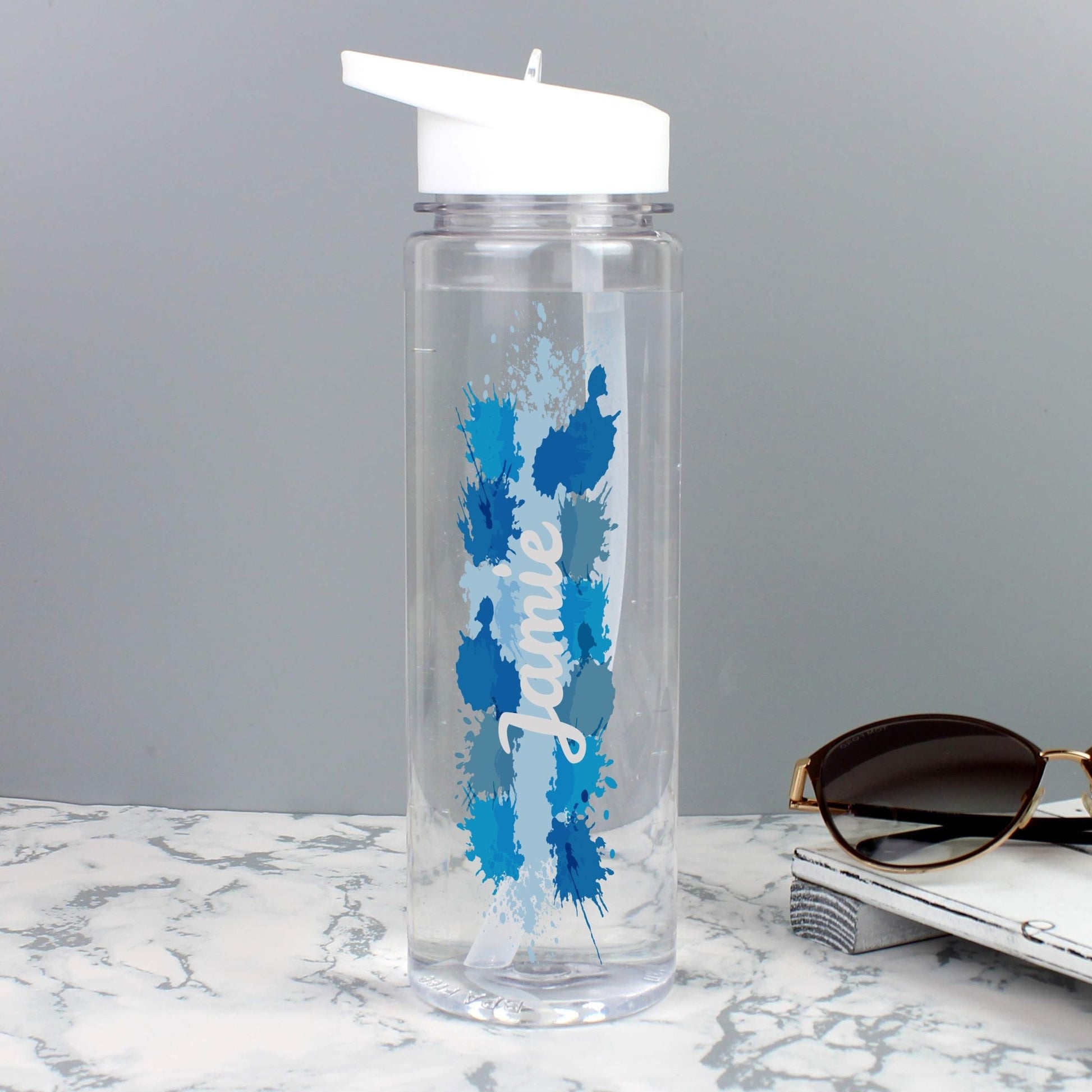 Personalised Splash Name Only Water Bottle | Inspired Creative Gifts