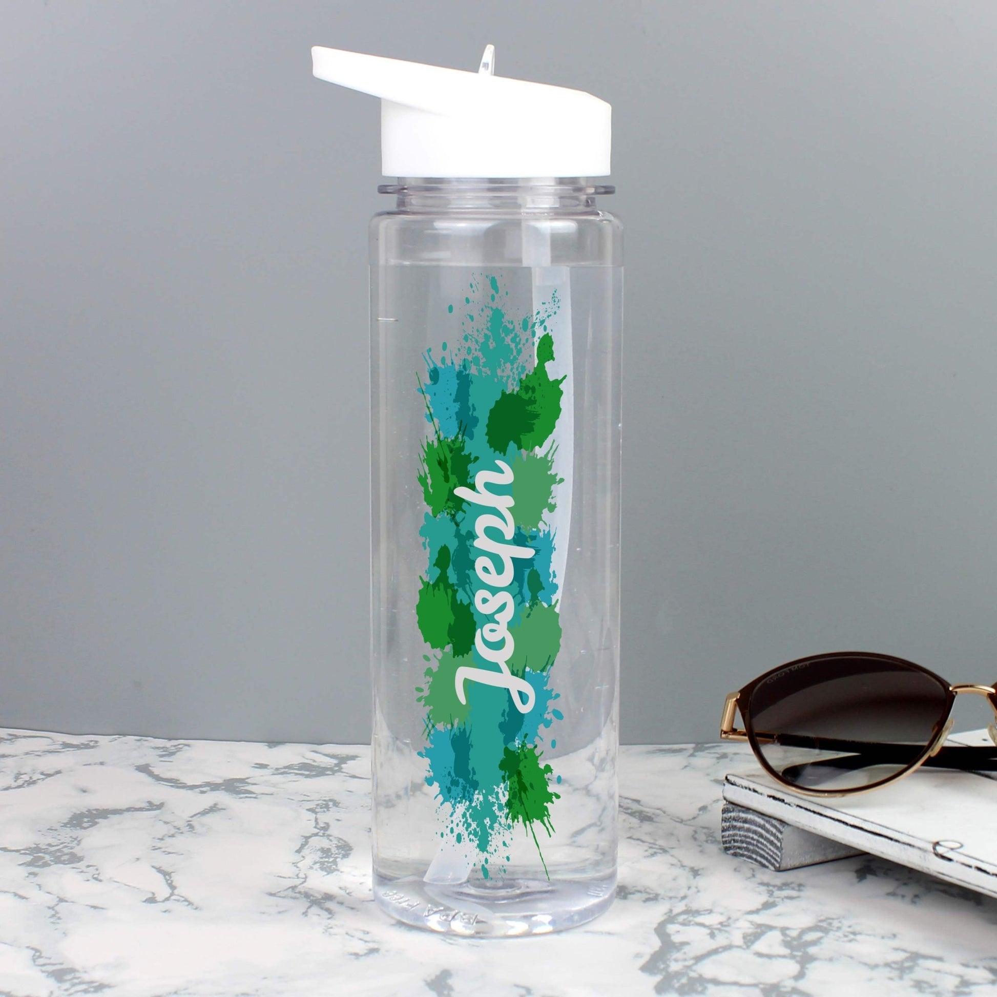 Personalised Splash Name Only Water Bottle | Inspired Creative Gifts