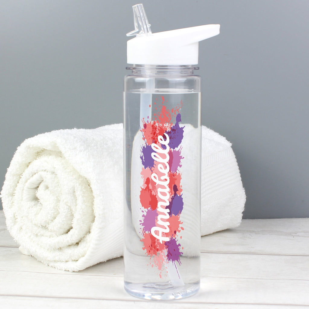 Personalised Splash Name Only Water Bottle | Inspired Creative Gifts