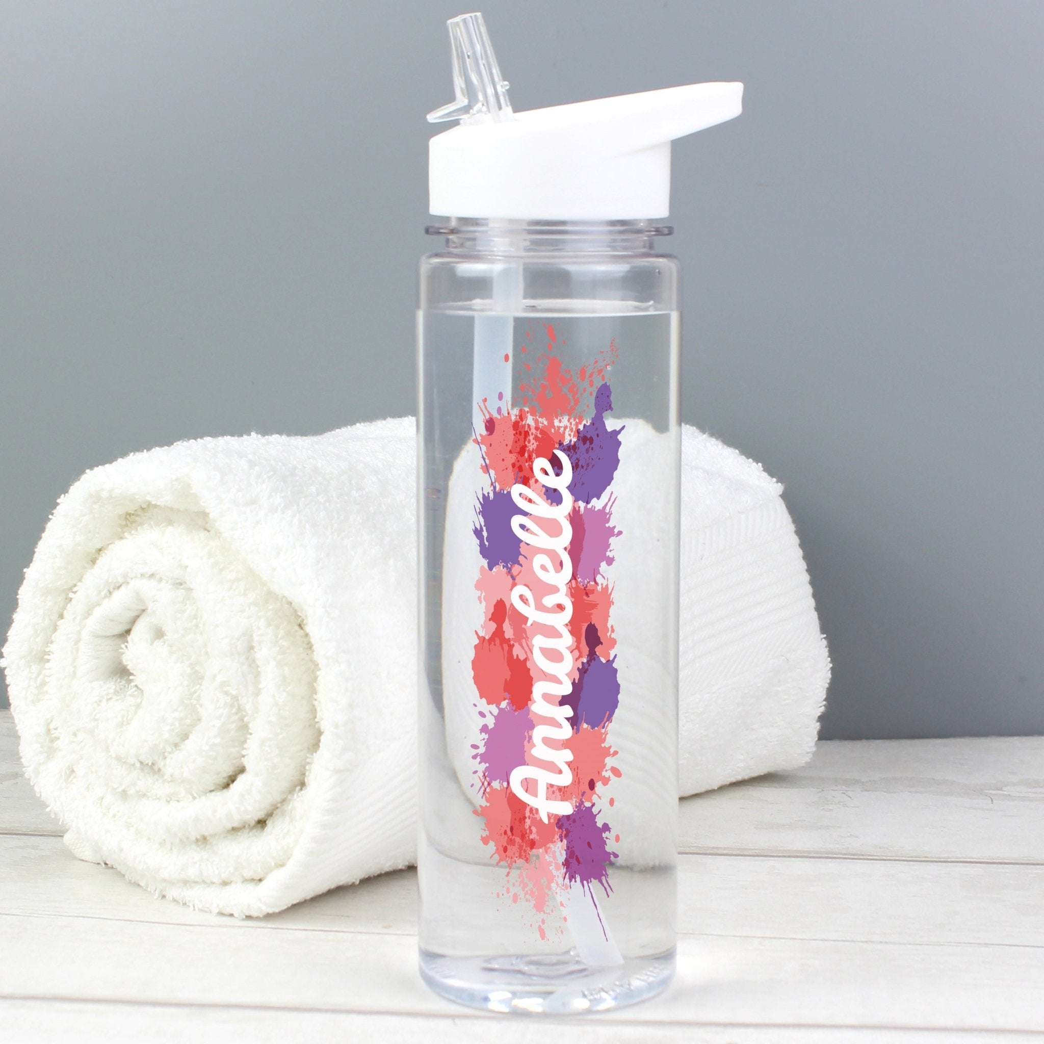 Personalised Splash Name Only Water Bottle | Inspired Creative Gifts | UK Supplier
