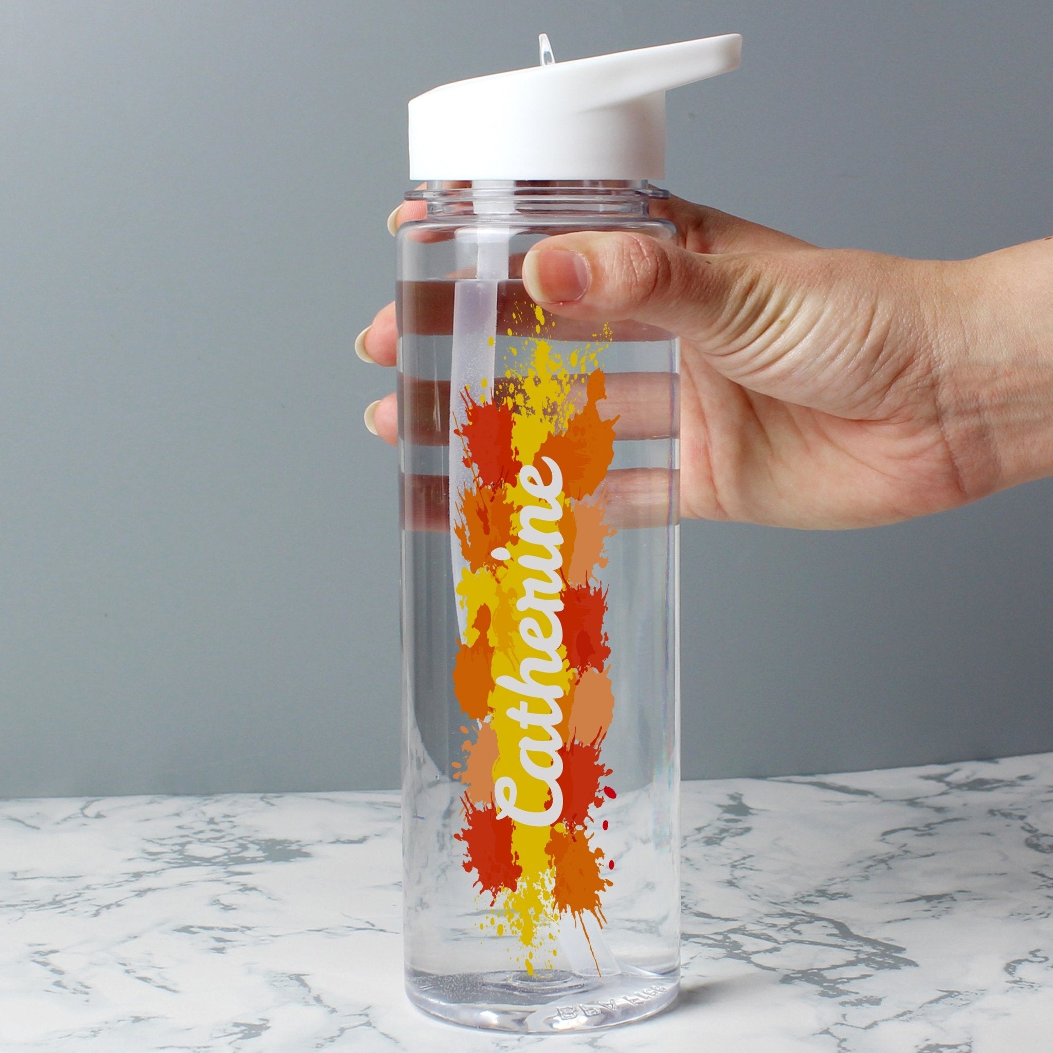 Personalised Splash Name Only Water Bottle | Inspired Creative Gifts | UK Supplier
