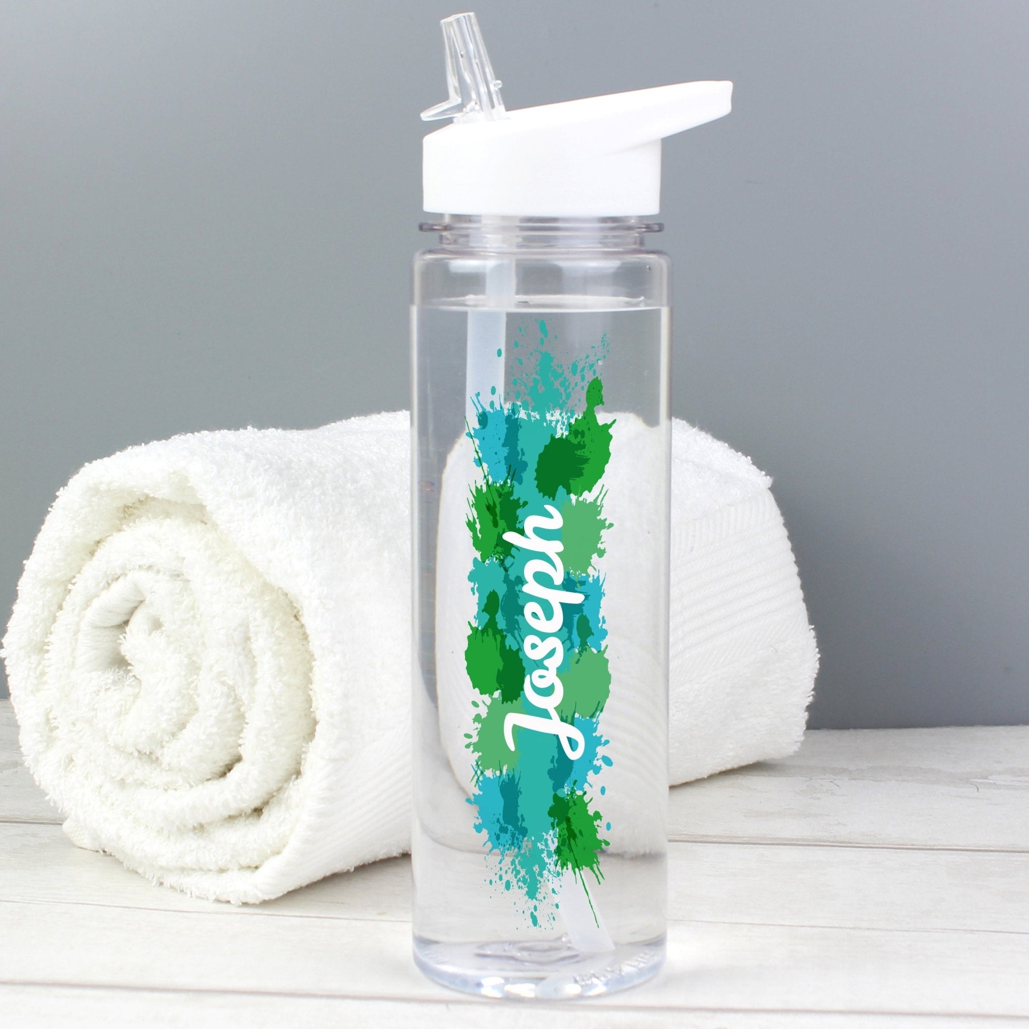 Personalised Splash Name Only Water Bottle | Inspired Creative Gifts | UK Supplier