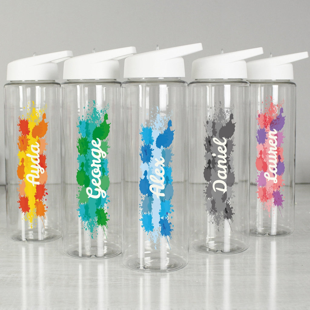 Personalised Splash Name Only Water Bottle | Inspired Creative Gifts