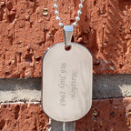 Personalised Stainless Steel Dog Tag Necklace | Inspired Creative Gifts | UK Supplier