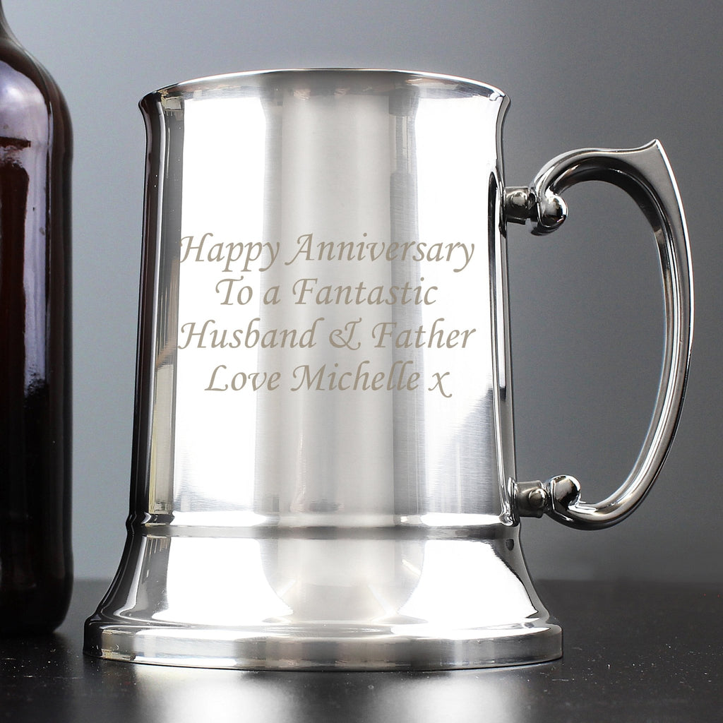 Personalised Stainless Steel Tankard | Inspired Creative Gifts | UK Supplier