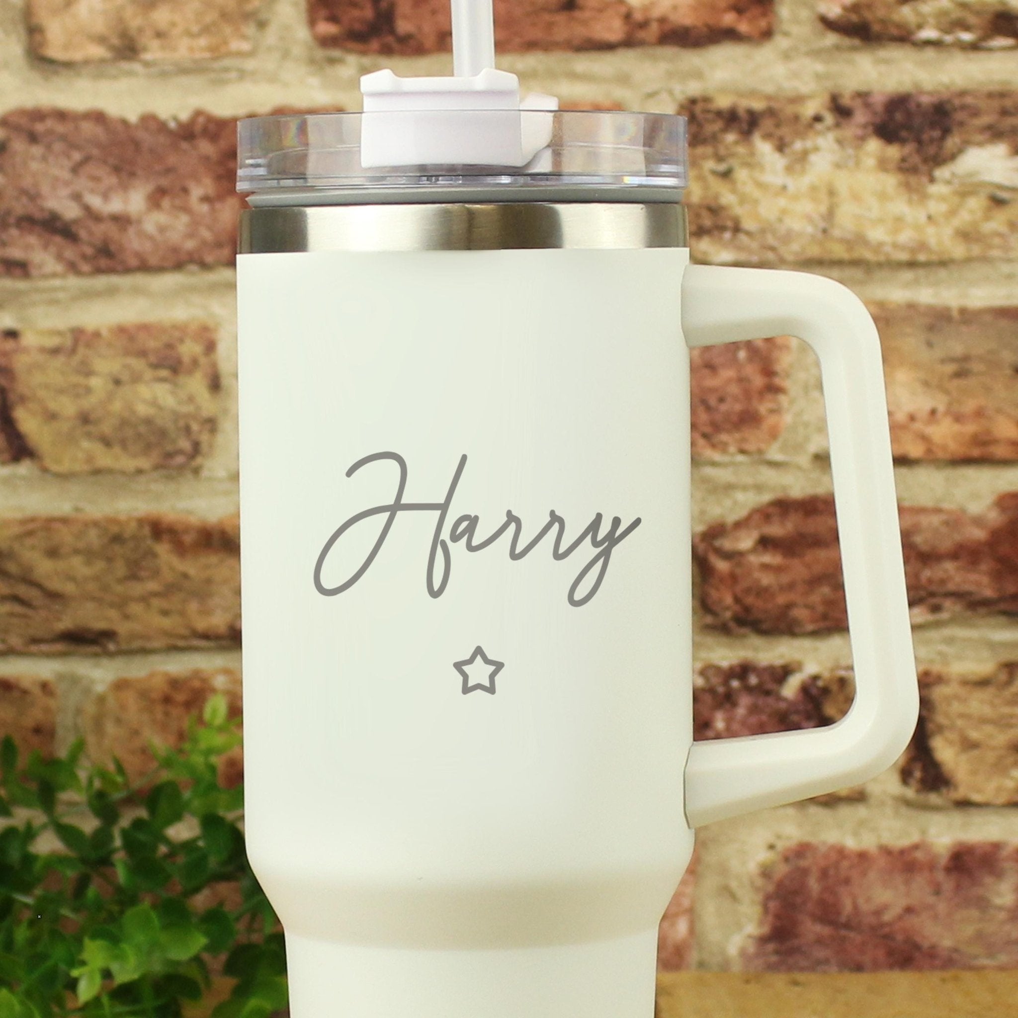 Personalised Star 40oz White Travel Cup | Great Birthday Gift | Coffee or Tea Travel Cup | Inspired Creative Gifts