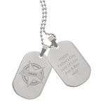 Personalised Star Stainless Steel Double Dog Tag Necklace | Inspired Creative Gifts | UK Supplier