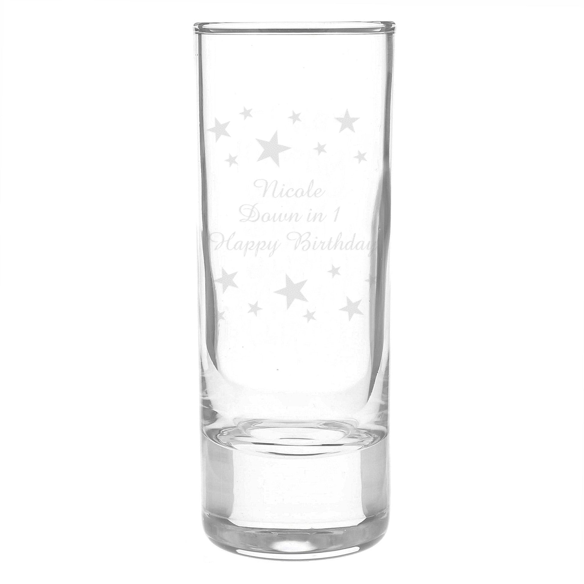 Personalised Starry Shot Glass | Inspired Creative Gifts | UK Supplier