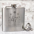 Personalised Stars Age Hip Flask | Inspired Creative Gifts | UK Supplier
