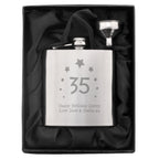Personalised Stars Age Hip Flask | Inspired Creative Gifts | UK Supplier