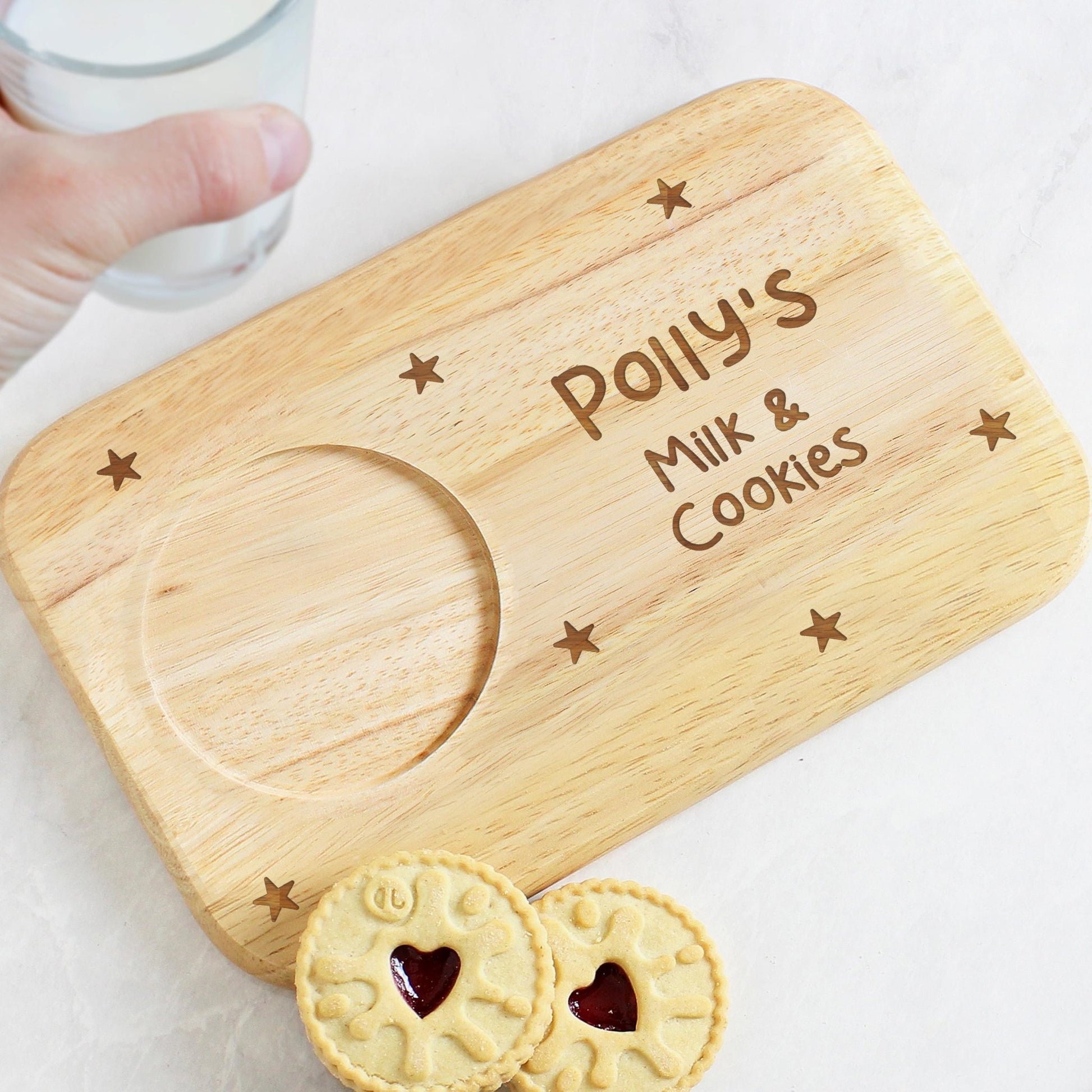 Personalised Stars Coaster Tray | Tea & Biscuit Holder | Great Gift for Birthdays & Christmas | Inspired Creative Gifts