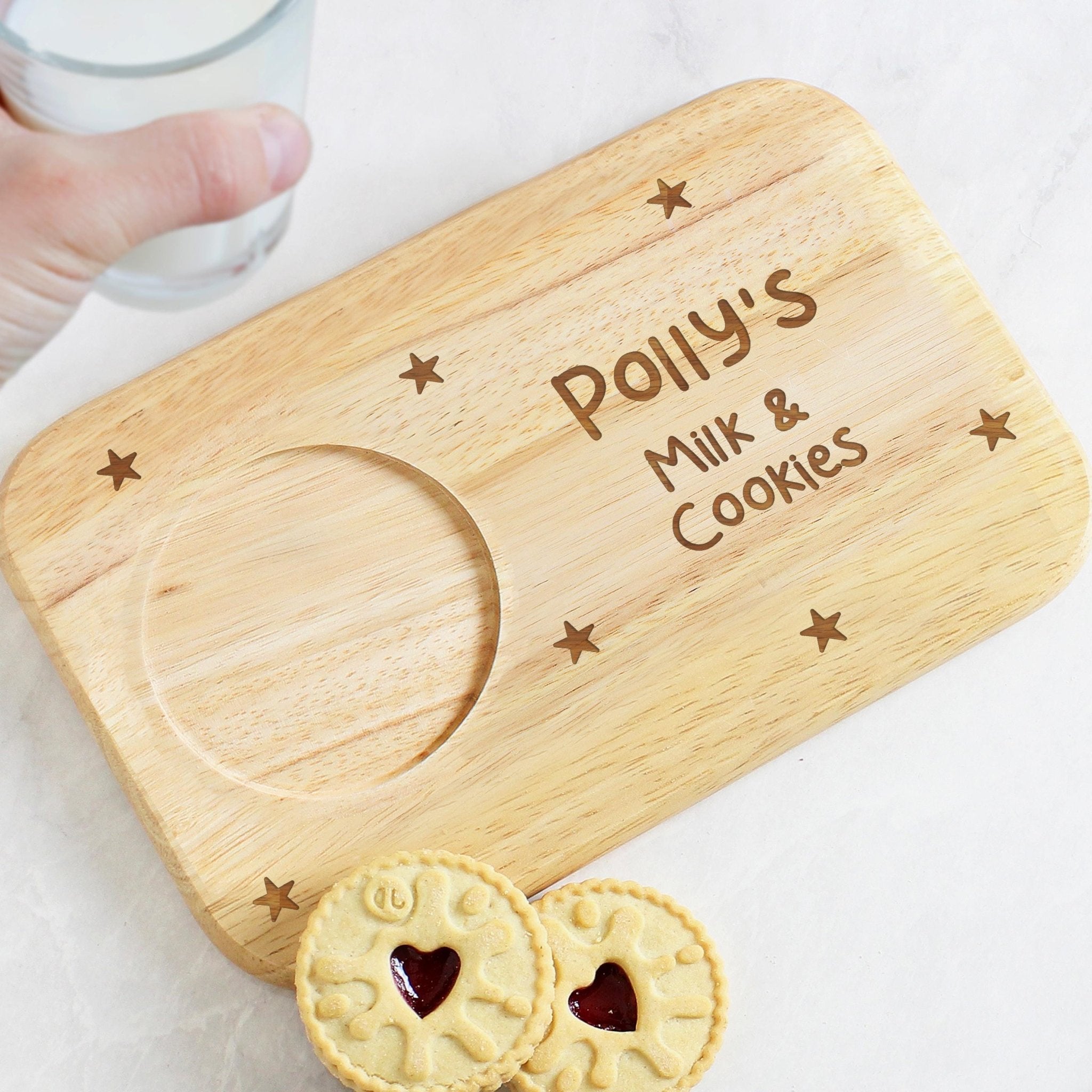 Personalised Stars Coaster Tray | Tea & Biscuit Holder | Great Gift for Birthdays & Christmas | Inspired Creative Gifts