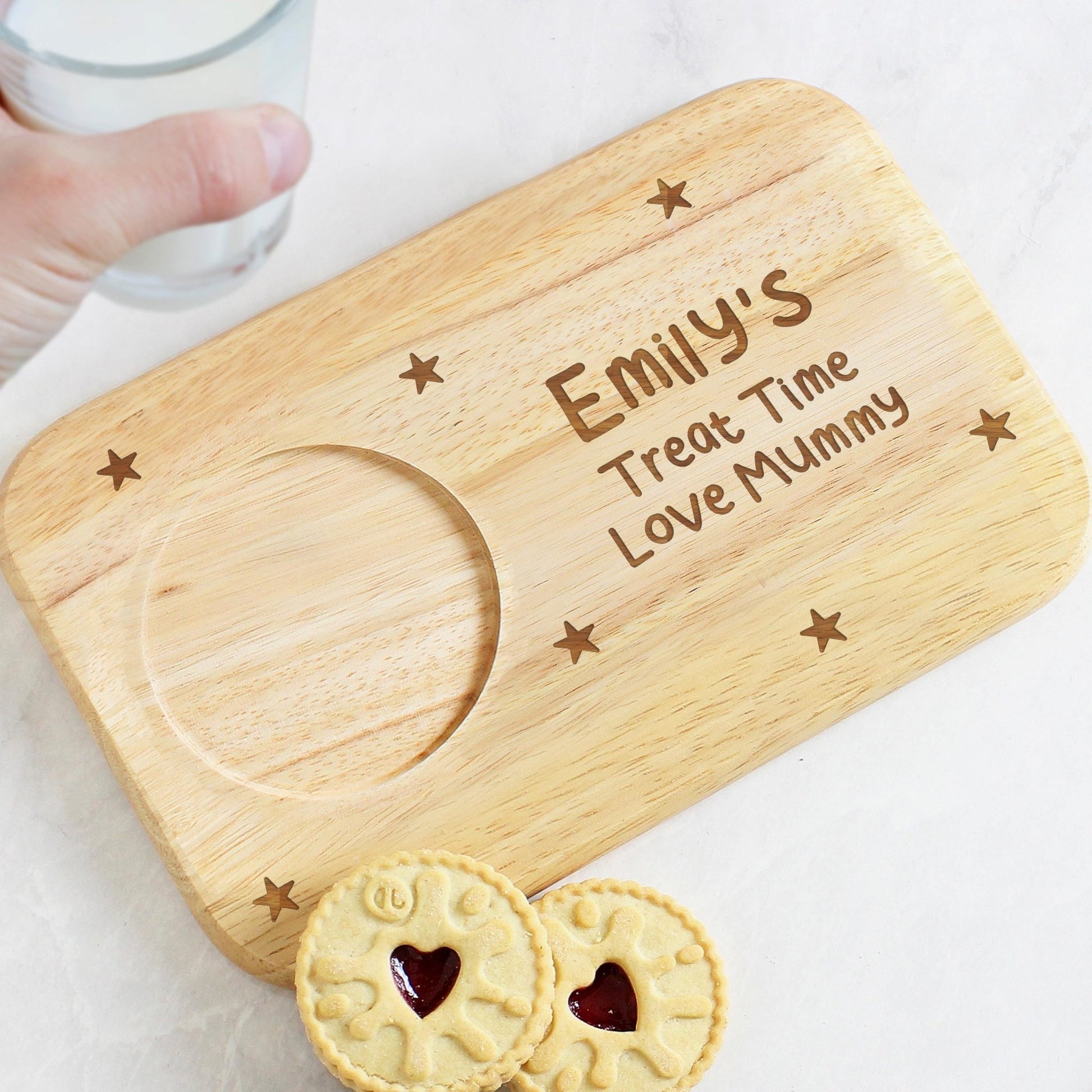 Personalised Stars Coaster Tray | Tea & Biscuit Holder | Great Gift for Birthdays & Christmas | Inspired Creative Gifts