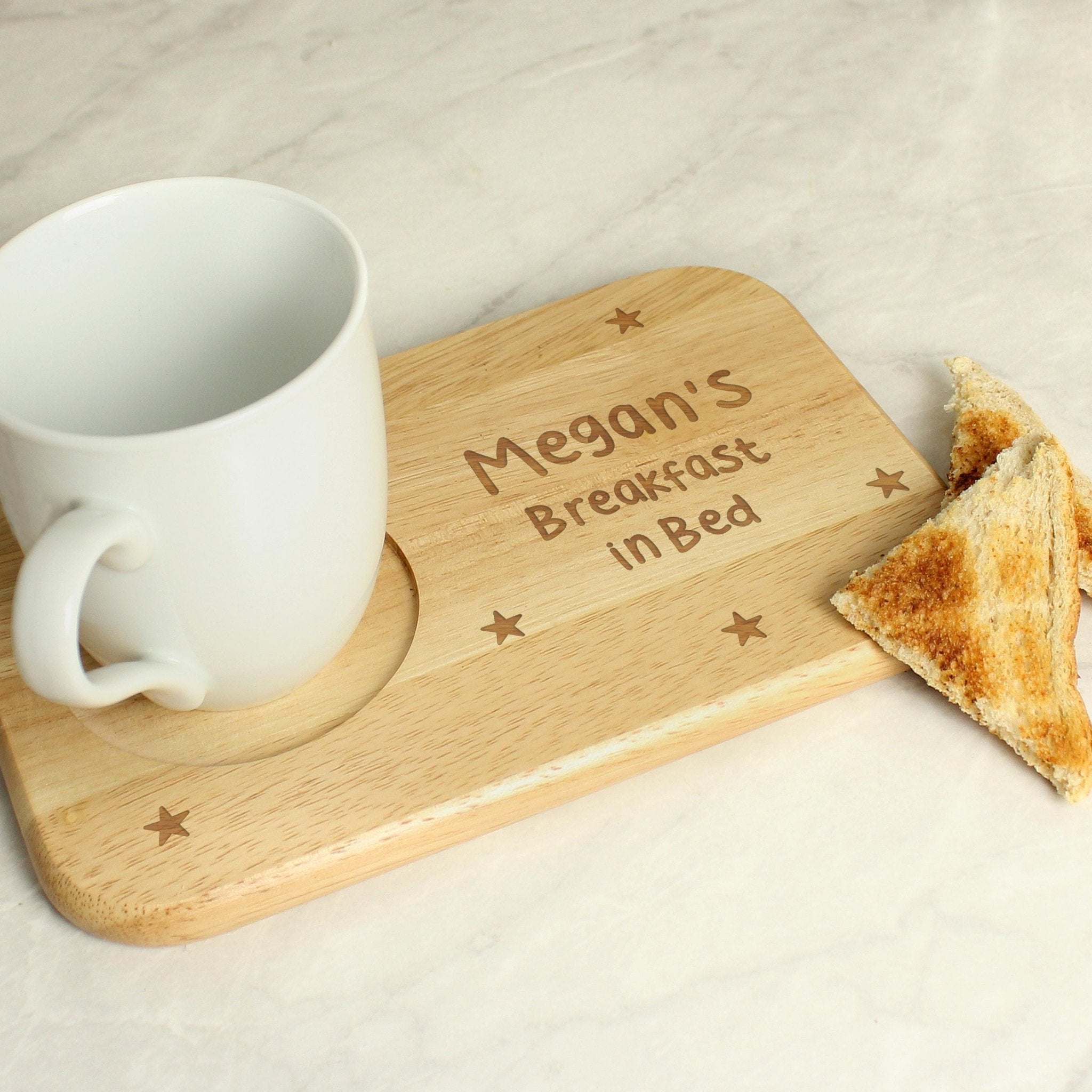 Personalised Stars Coaster Tray | Tea & Biscuit Holder | Great Gift for Birthdays & Christmas | Inspired Creative Gifts