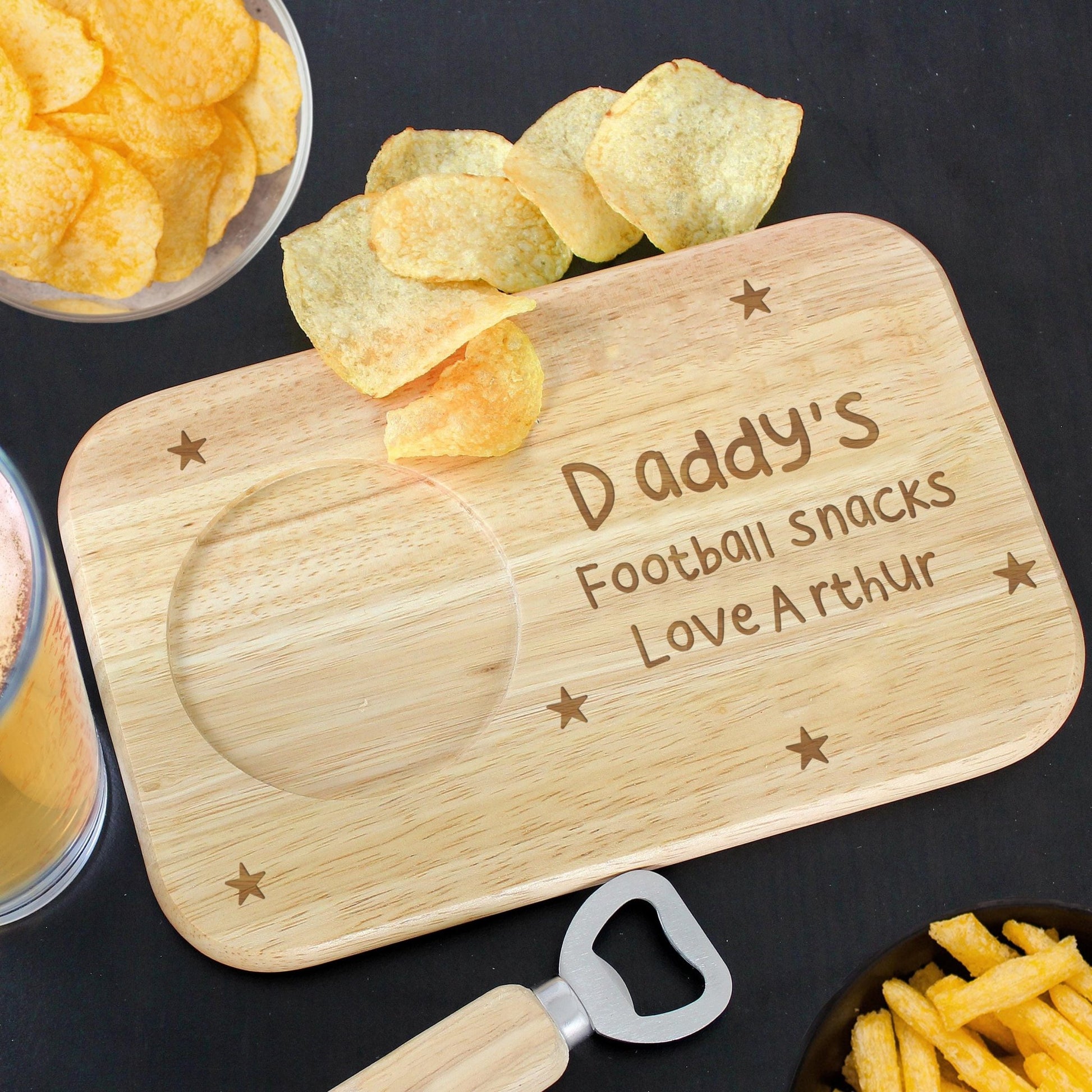 Personalised Stars Coaster Tray | Tea & Biscuit Holder | Great Gift for Birthdays & Christmas | Inspired Creative Gifts