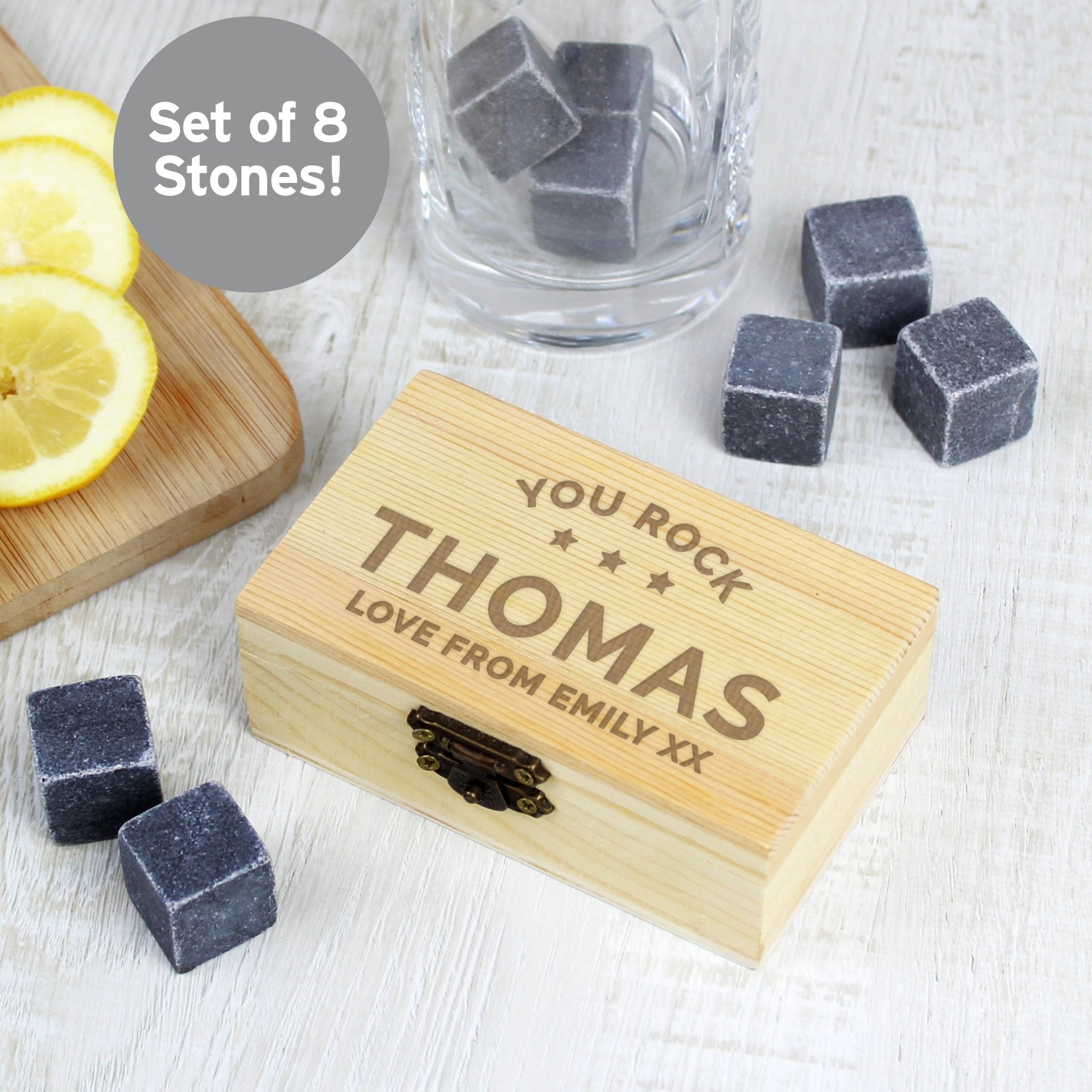 Personalised Stars Free Text Cooling Stones | Inspired Creative Gifts | UK Supplier