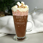 Personalised Stars Hot Chocolate Latte Glass | Inspired Creative Gifts | UK Supplier