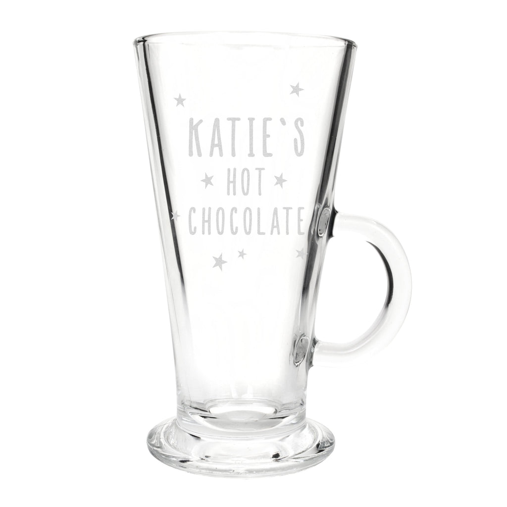 Personalised Stars Hot Chocolate Latte Glass | Inspired Creative Gifts | UK Supplier