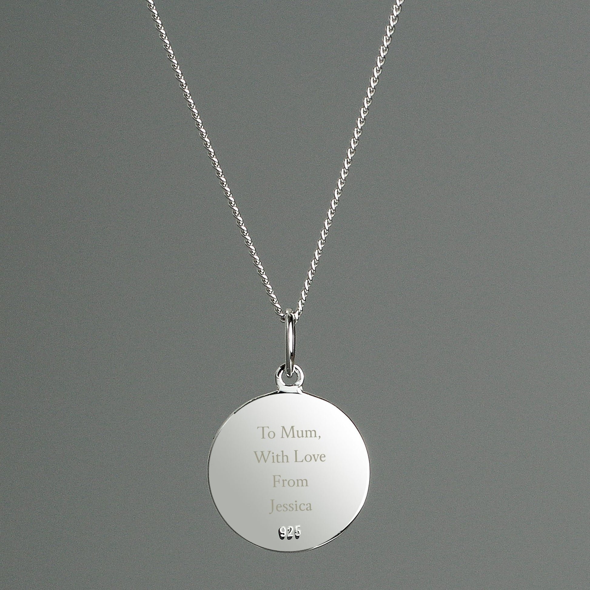 Personalised Sterling Silver & 9ct Gold St. Christopher Necklace | Inspired Creative Gifts