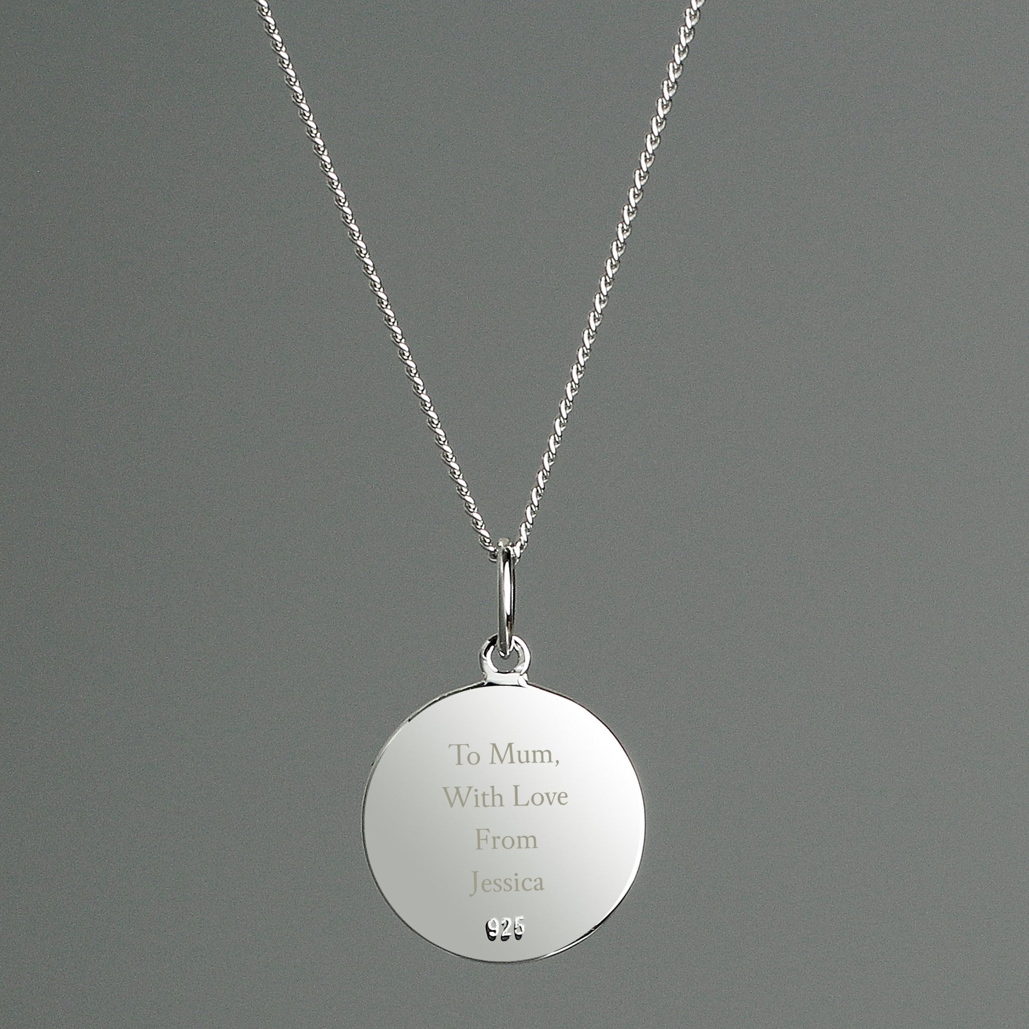 Personalised Sterling Silver & 9ct Gold St. Christopher Necklace | Inspired Creative Gifts | UK Supplier