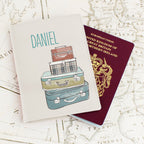 Personalised Suitcases Cream Passport Holder | Inspired Creative Gifts | UK Supplier