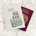 Personalised Suitcases Cream Passport Holder | Inspired Creative Gifts | UK Supplier