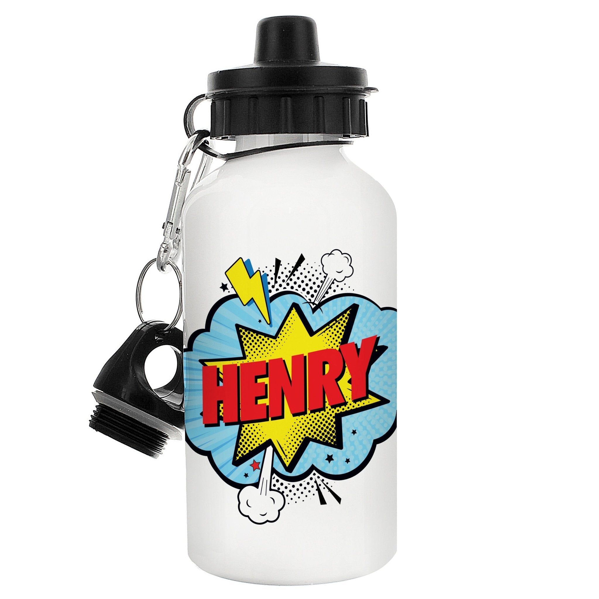 Personalised Superhero Drinks Bottle | Inspired Creative Gifts | UK Supplier