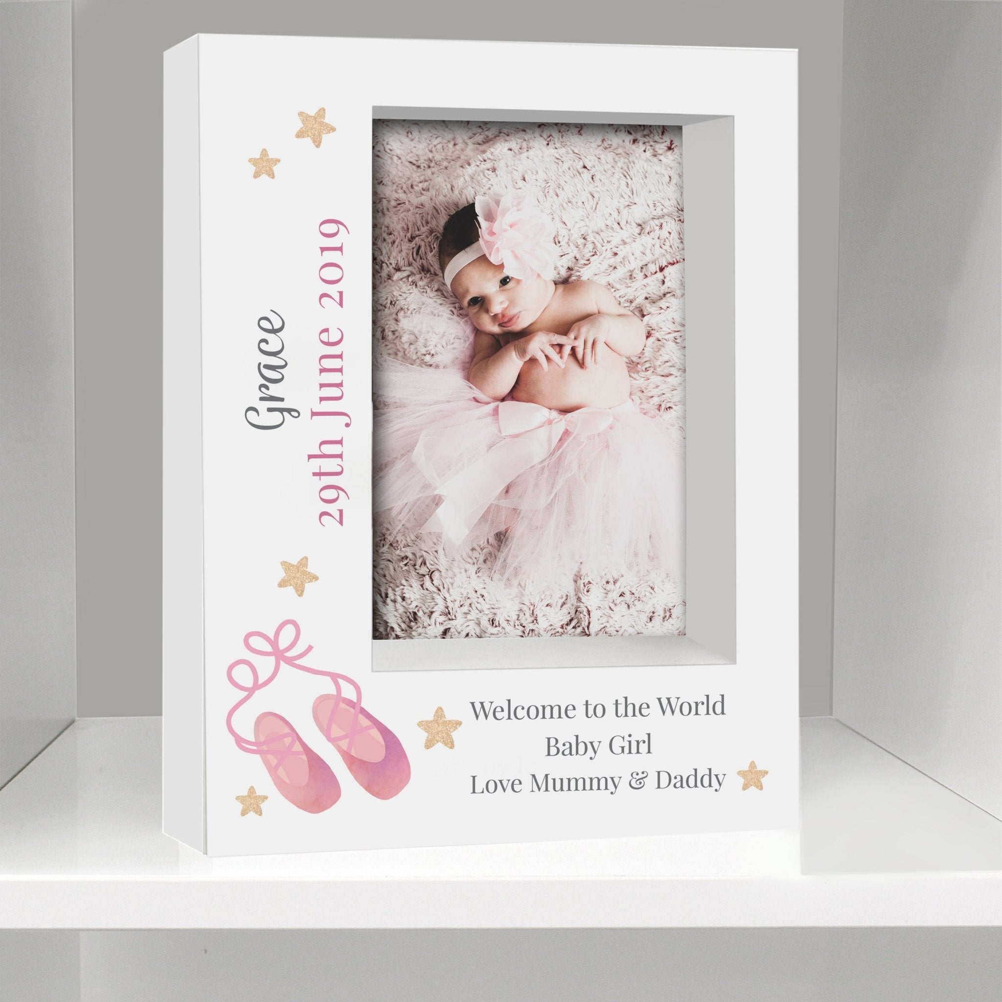 Personalised Swan Lake Ballet 5x7 Box Photo Frame | Inspired Creative Gifts | UK Supplier