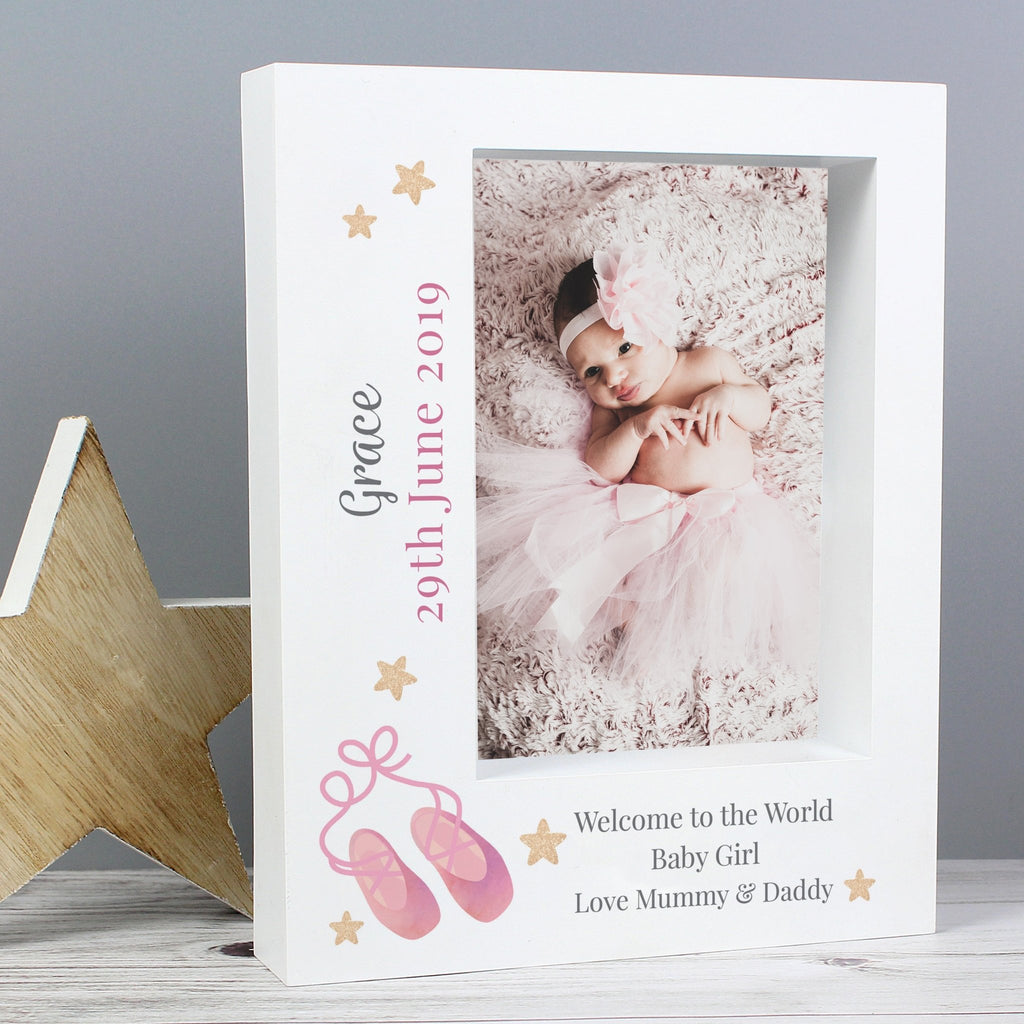 Personalised Swan Lake Ballet 5x7 Box Photo Frame | Inspired Creative Gifts | UK Supplier