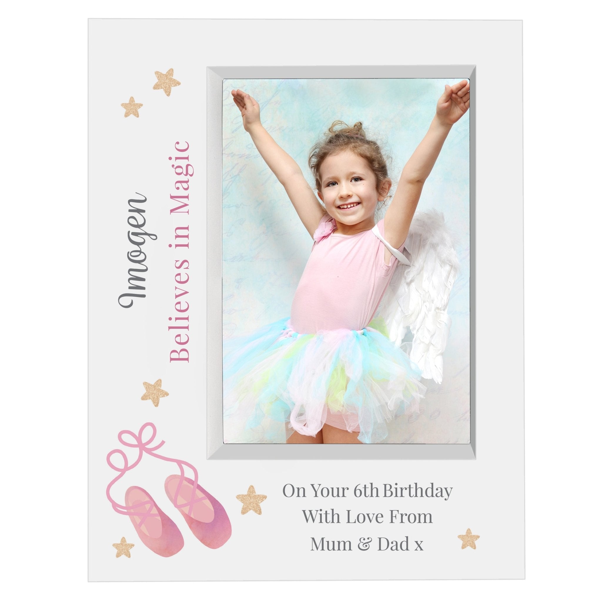 Personalised Swan Lake Ballet 5x7 Box Photo Frame | Inspired Creative Gifts | UK Supplier