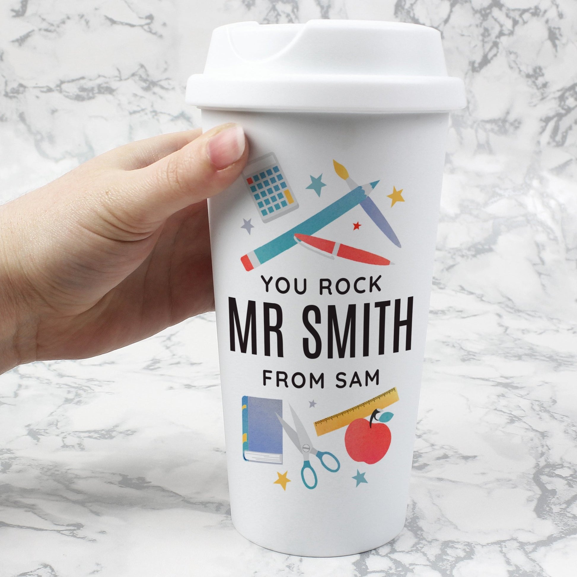 Personalised Teachers Insulated Reusable Eco Travel Cup | Inspired Creative Gifts