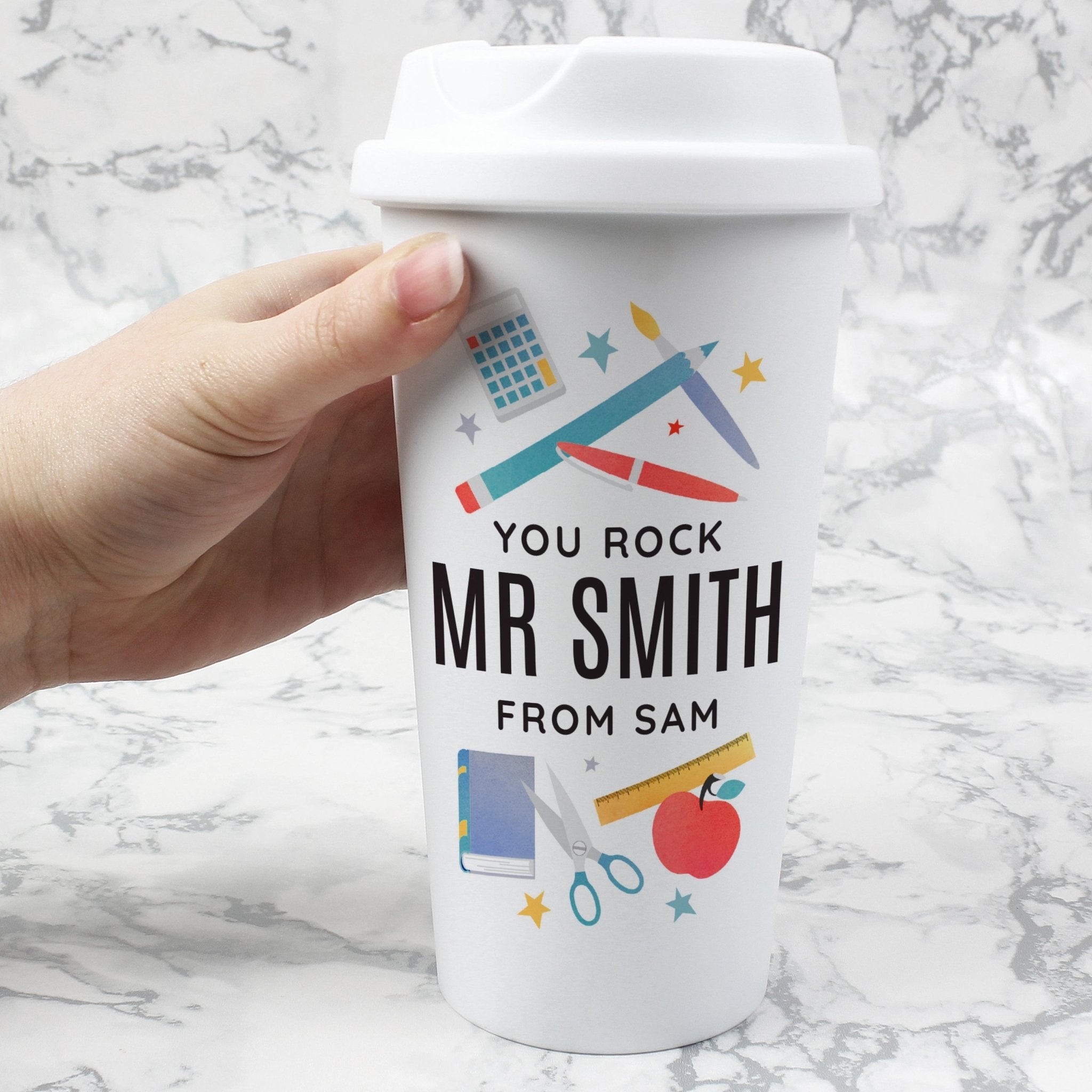 Personalised Teachers Insulated Reusable Eco Travel Cup | Inspired Creative Gifts | UK Supplier