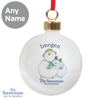 Personalised The Snowman and the Snowdog Bauble | Inspired Creative Gifts | UK Supplier