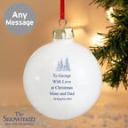 Personalised The Snowman and the Snowdog Bauble | Inspired Creative Gifts | UK Supplier