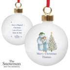 Personalised The Snowman and the Snowdog Friends Bauble | Inspired Creative Gifts | UK Supplier