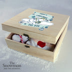 Personalised The Snowman and the Snowdog Large Wooden Christmas Eve Box | Inspired Creative Gifts | UK Supplier