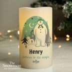 Personalised The Snowman and the Snowdog LED Candle | Inspired Creative Gifts | UK Supplier