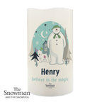 Personalised The Snowman and the Snowdog LED Candle | Inspired Creative Gifts | UK Supplier