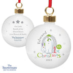 Personalised The Snowman and the Snowdog My 1st Christmas Bauble | Inspired Creative Gifts | UK Supplier
