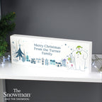Personalised The Snowman and the Snowdog Wooden Mantel Decoration | Inspired Creative Gifts | UK Supplier