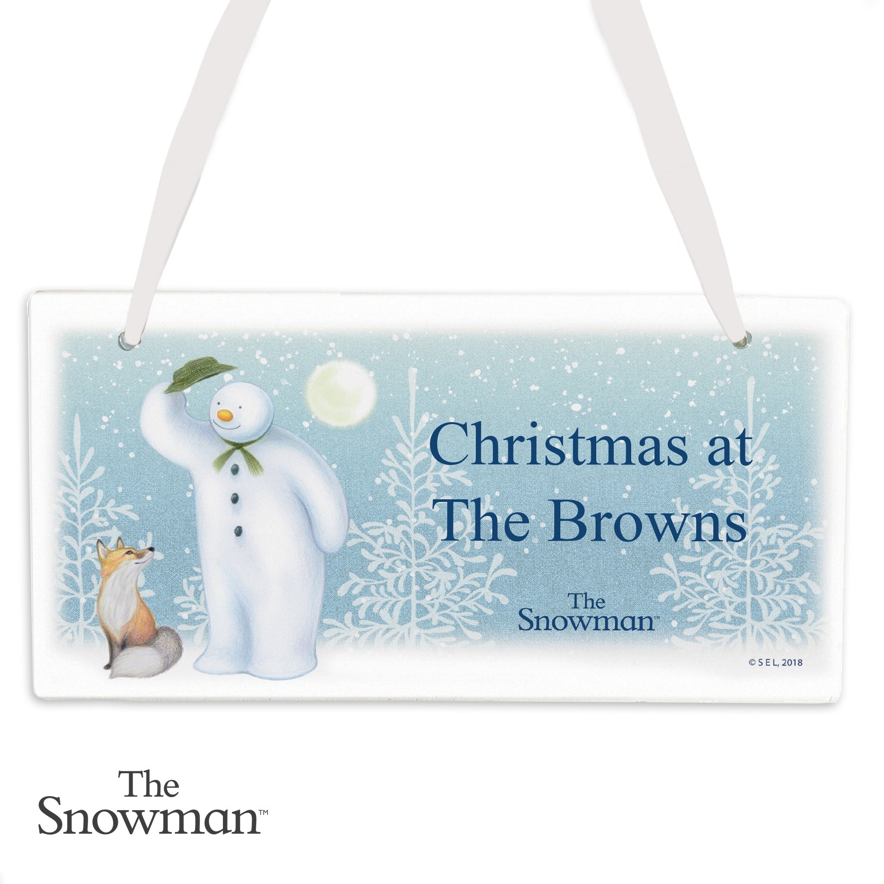 Personalised The Snowman Snow Wonder Wooden Sign | Inspired Creative Gifts | UK Supplier