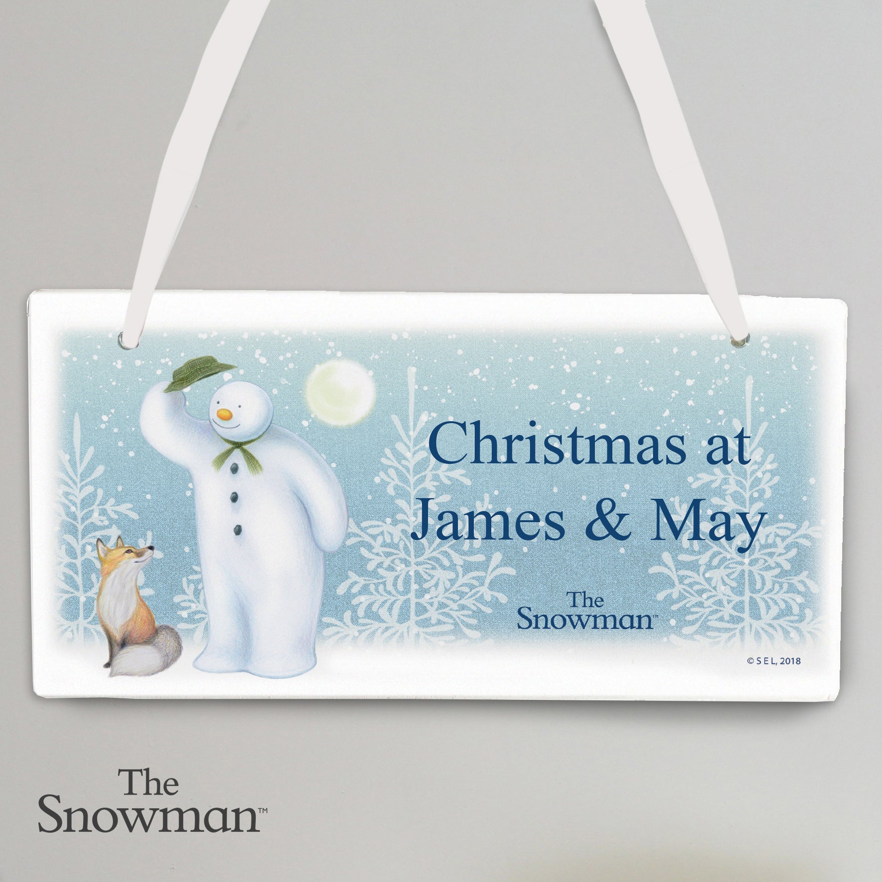Personalised The Snowman Snow Wonder Wooden Sign | Inspired Creative Gifts | UK Supplier