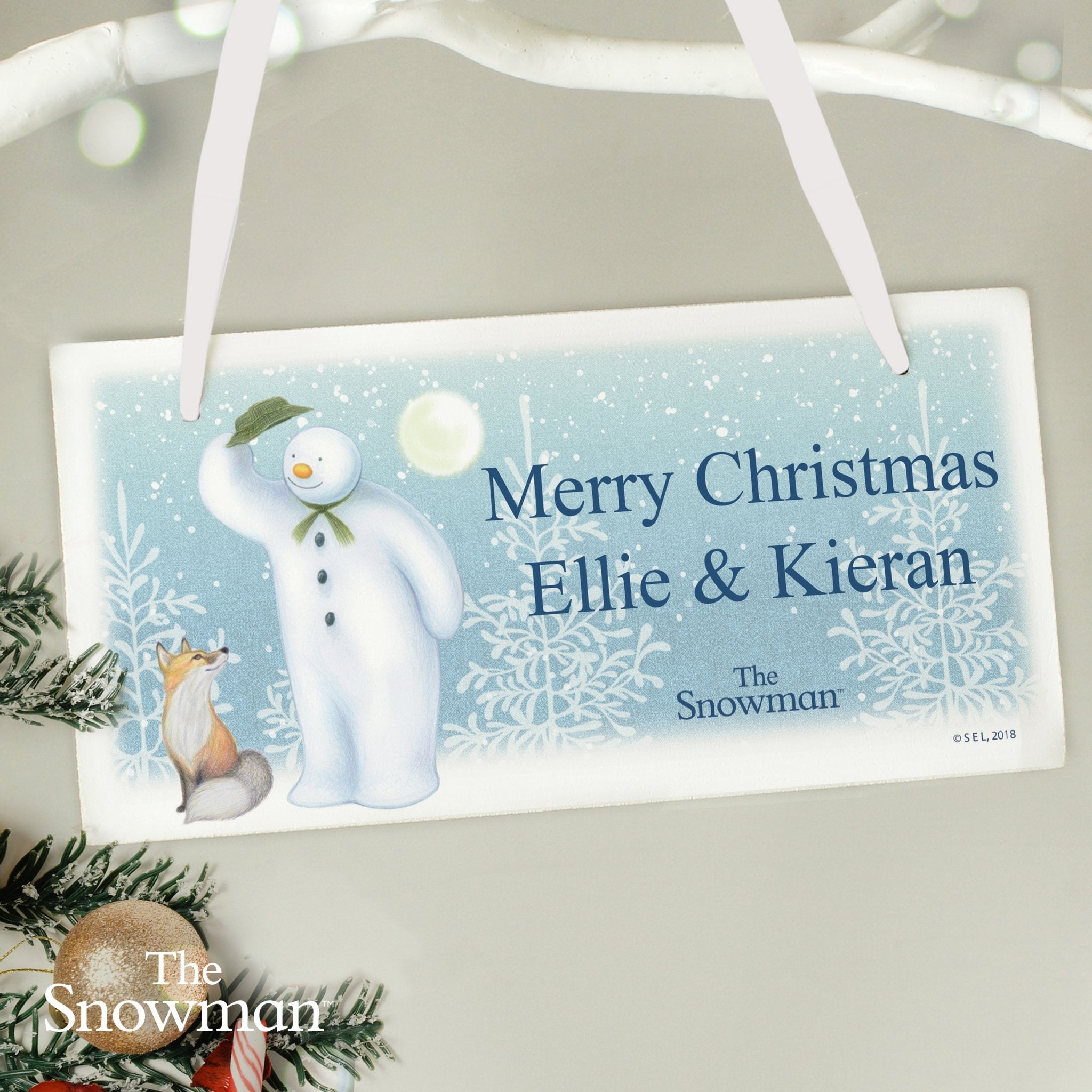 Personalised The Snowman Snow Wonder Wooden Sign | Inspired Creative Gifts | UK Supplier